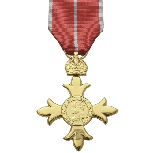 photo of an obe medal